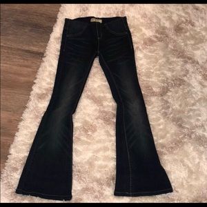 Free People Flare pull on elastic waist size 24